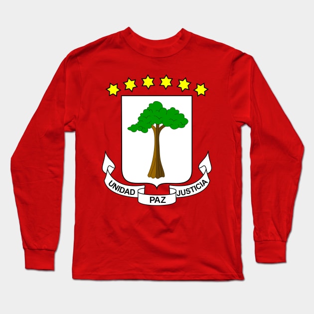 Equatorial Guinea Emblem Long Sleeve T-Shirt by Historia